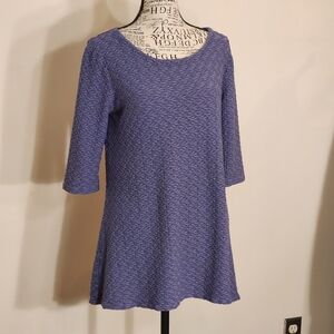 Tianello Blue Textured Top